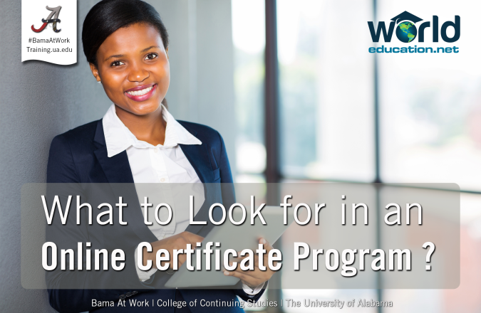 What to look for in an Online Certificate Program